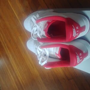 Nike Air White and Red Sneakers